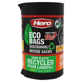 Hero 40 Eco Bags Sustainable Refuse Sacks Extra Strong 100 Litres  Adomoo